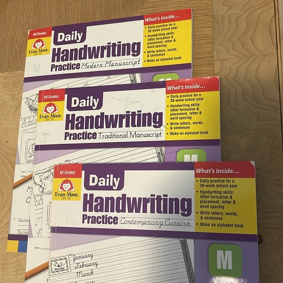 3xAllGrades Contemporary Cursive, Traditional and Modern Manuscript Handwriting - Picture 2 of 6